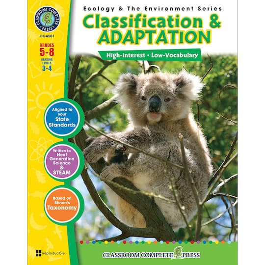 Classification &#x26; Adaptation Resource Book, Grades 5-8